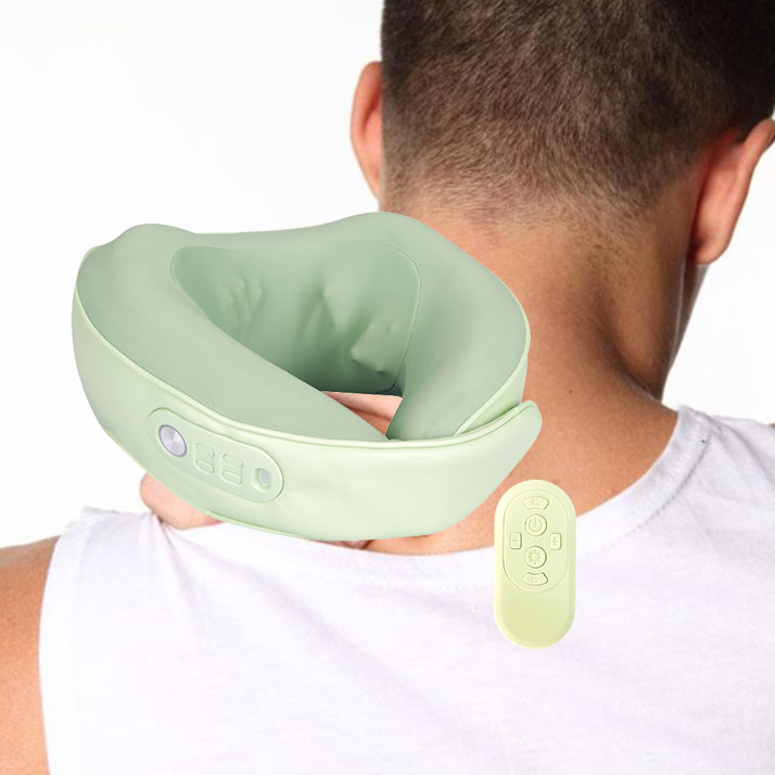 So verwenden Sie das U-förmige Nackenmassagekissen